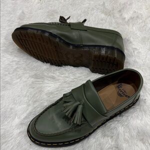 Dr. Martens Olive Tassel Loafers for Men